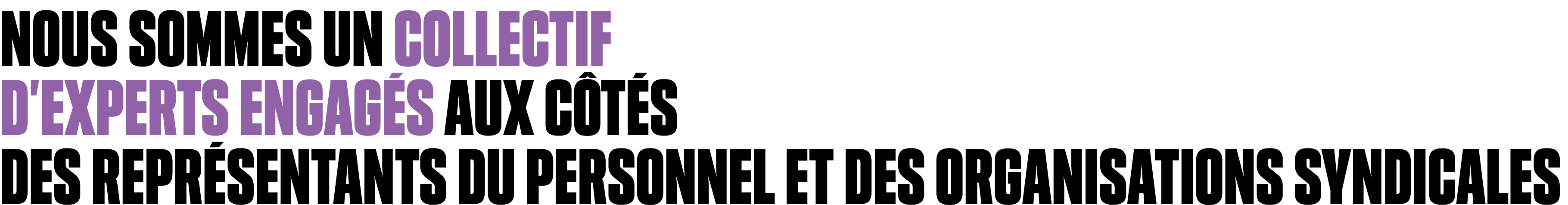 NOUS SOMMES UN COLLECTIF D’EXPERTS ENGAG S AUX C T S DES REPR SENTANTS DU PERSONNEL ET DES ORGANISATIONS SYNDICALES